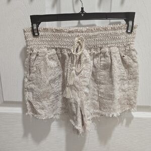 Rewash High Waist Cream Shorts